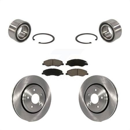 Front Wheel Bearing With Disc Brake Rotors And Ceramic Pads Kit For 2018-2020 Honda Odyssey KBB-118848 by Transit Auto