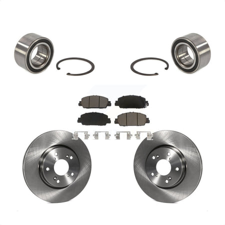 Front Wheel Bearing With Disc Brake Rotors And Ceramic Pads Kit For 2016-2022 Honda HR-V KBB-118855 by Transit Auto