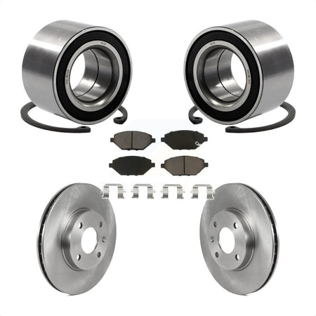 Front Wheel Bearing With Disc Brake Rotors And Ceramic Pads Kit For 2016 Chevrolet Spark KBB-118856 by Transit Auto