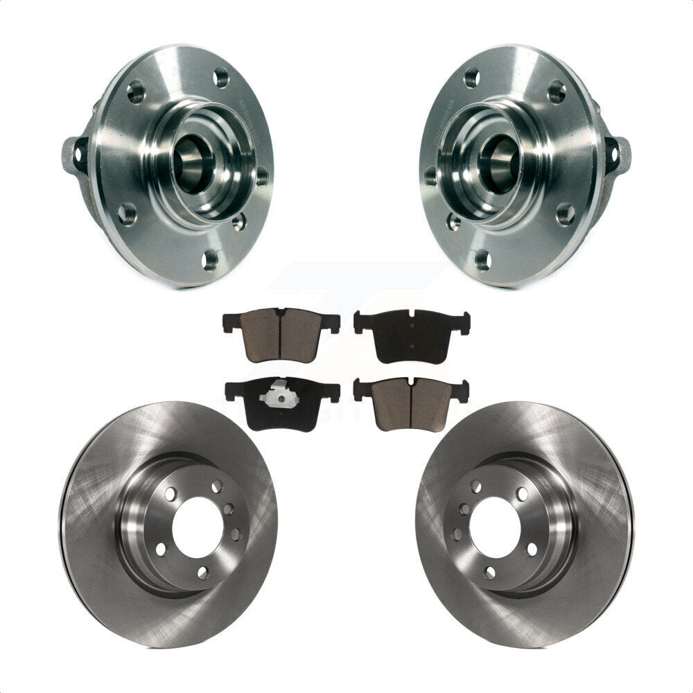 Front Hub Bearing Assembly With Disc Brake Rotors And Ceramic Pads Kit For BMW 328i xDrive 428i Gran Coupe 228i Without Blue Painted Calipers M Sport Package KBB-121905 by Transit Auto