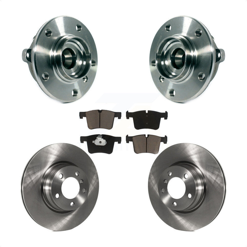 Front Hub Bearing Assembly With Disc Brake Rotors And Ceramic Pads Kit For BMW 328i xDrive 428i Gran Coupe 228i Without Blue Painted Calipers M Sport Package KBB-121905 by Transit Auto