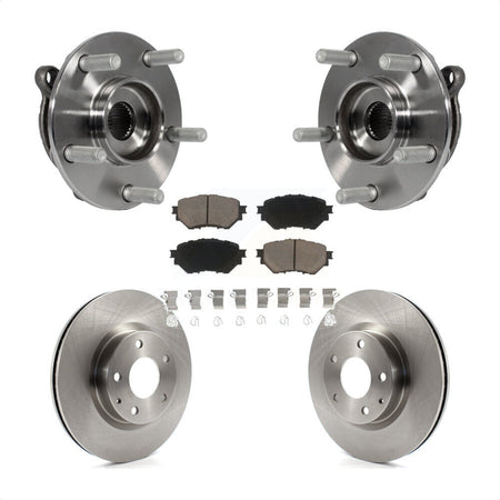 Front Hub Bearing Assembly With Disc Brake Rotors And Ceramic Pads Kit For Mazda 3 Sport Vehicles Manufactured In Mexico 2.5L KBB-121950 by Transit Auto