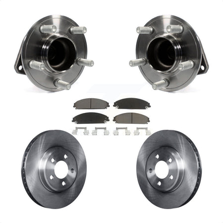 Front Hub Bearing Assembly With Disc Brake Rotors And Ceramic Pads Kit For Dodge Charger Chrysler 300 Challenger KBB-122420 by Transit Auto