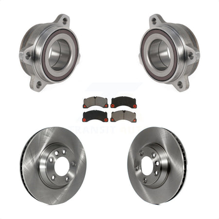 Front Hub Bearing Assembly With Disc Brake Rotors And Ceramic Pads Kit For Porsche Cayenne KBB-123444 by Transit Auto