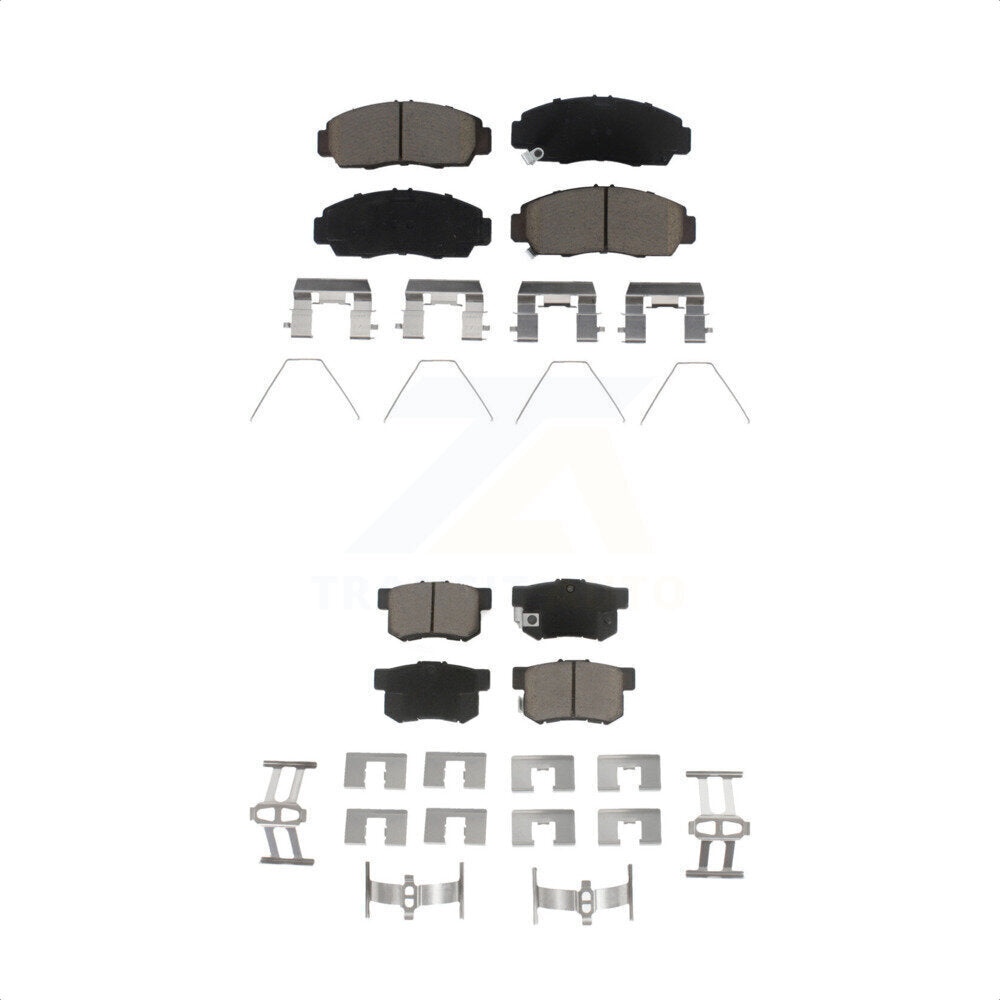 Front Rear Ceramic Brake Pads Kit For 2015 Honda Civic Natural Gas KCX-100528 by CMX