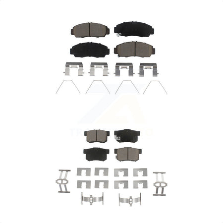 Front Rear Ceramic Brake Pads Kit For 2015 Honda Civic Natural Gas KCX-100528 by CMX