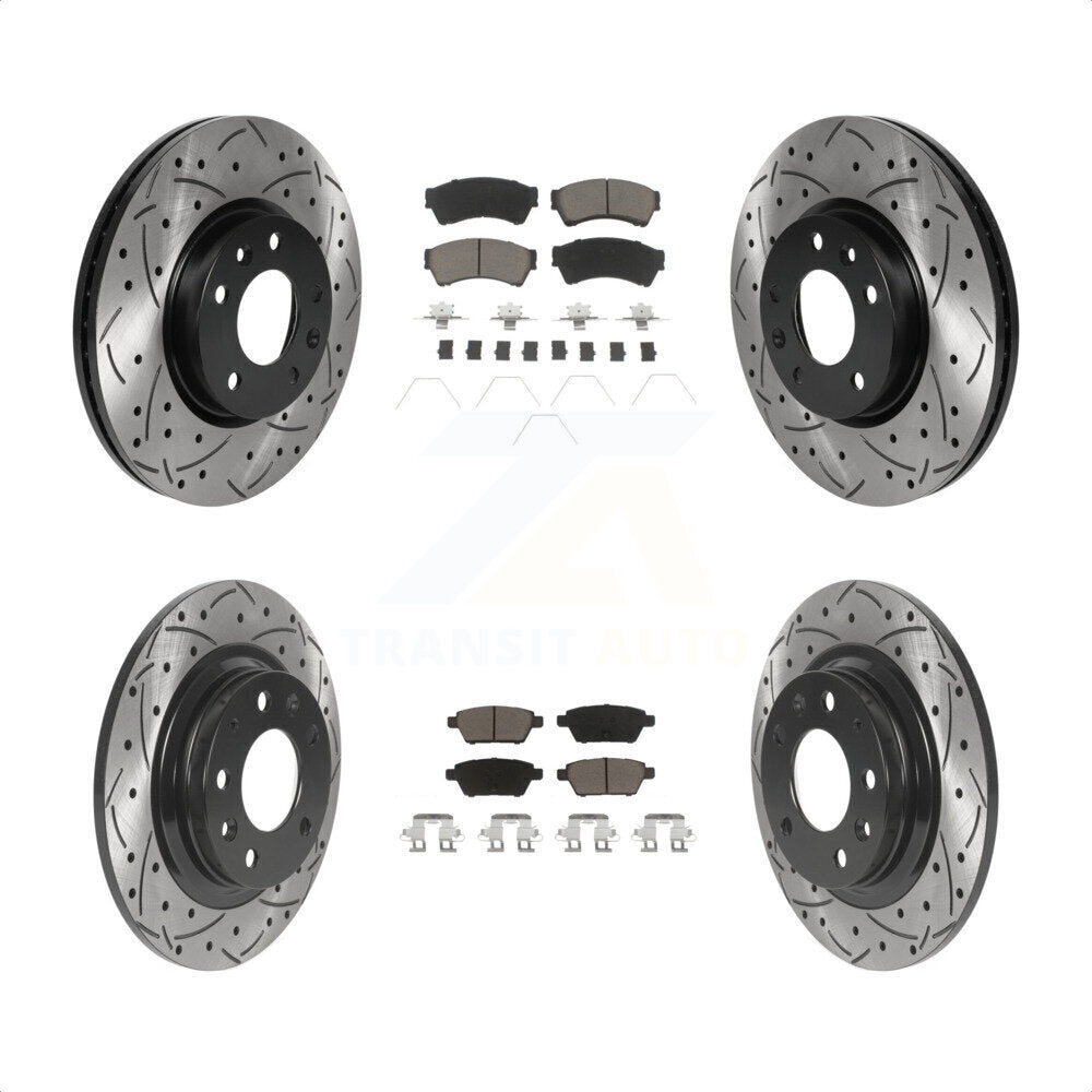 Detroit Axle Brake Kit: Front & Rear Rotors & Ceramic Pads For Ford Fusion Lincoln MKZ
