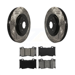 Front Coated Drilled Slotted Disc Brake Rotors And Semi-Metallic Pads Kit For INFINITI G37 Q50 Nissan 370Z Q60 M37 Q70 Q70L QX70 M56 FX50 Z KDS-100114