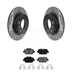 Rear Coated Drilled Slotted Disc Brake Rotors And Semi-Metallic Pads Kit For Mini Cooper Countryman Paceman KDS-100818
