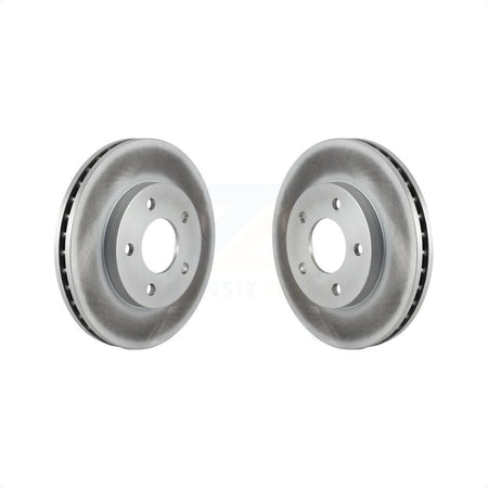 Front Coated Disc Brake Rotors Pair For Buick Rendezvous Pontiac Aztek KG-100020 by Genius