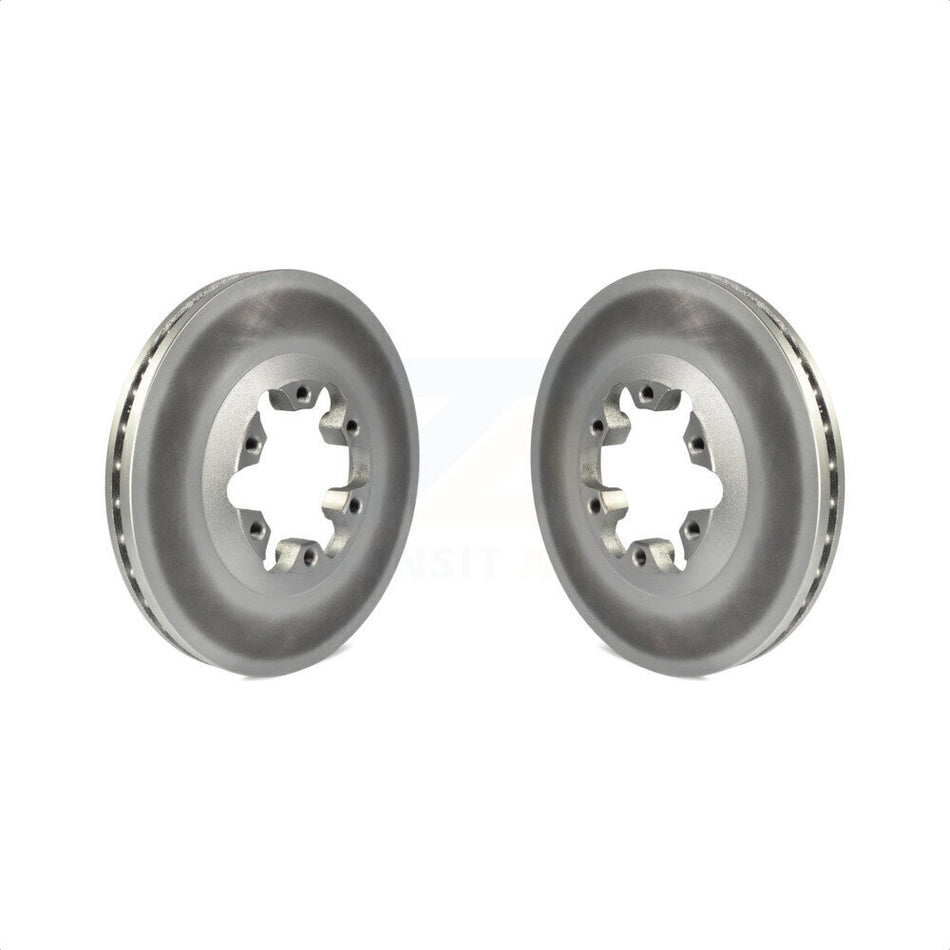 Front Coated Disc Brake Rotors Pair For Chevrolet Colorado GMC Canyon Isuzu i-290 i-280 i-370 i-350 KG-100031 by Genius