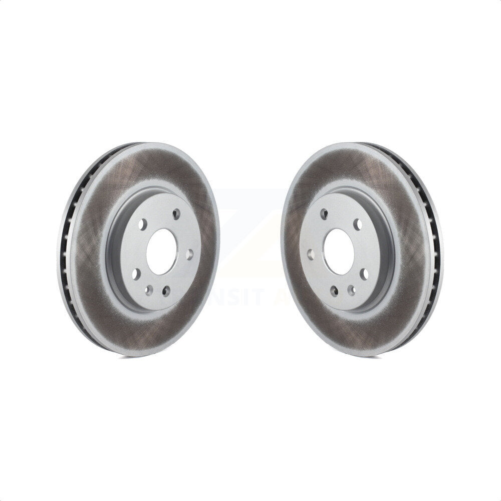 Front Coated Disc Brake Rotors Pair For Cadillac CTS KG-100049 by Genius