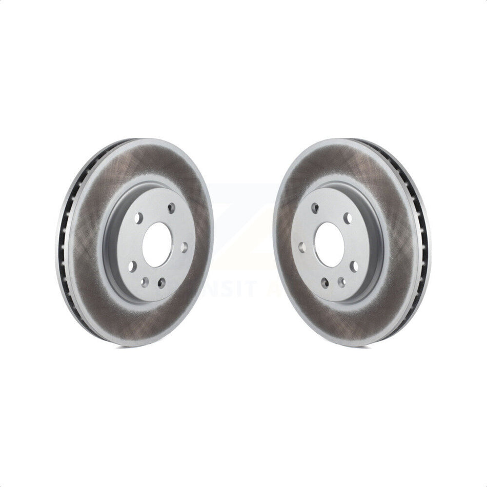 Front Coated Disc Brake Rotors Pair For Cadillac CTS KG-100049 by Genius