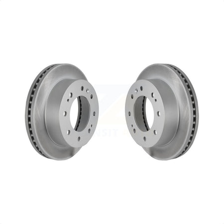 Front Coated Disc Brake Rotors Pair For Chevrolet Silverado 2500 HD GMC Sierra 1500 3500 Suburban KG-100057 by Genius