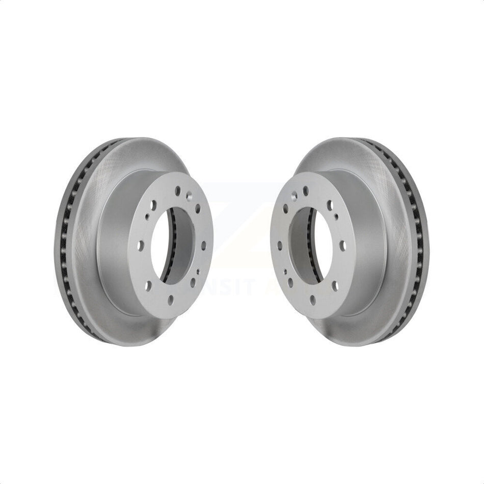 Front Coated Disc Brake Rotors Pair For Chevrolet Silverado 2500 HD GMC Sierra 1500 3500 Suburban KG-100057 by Genius