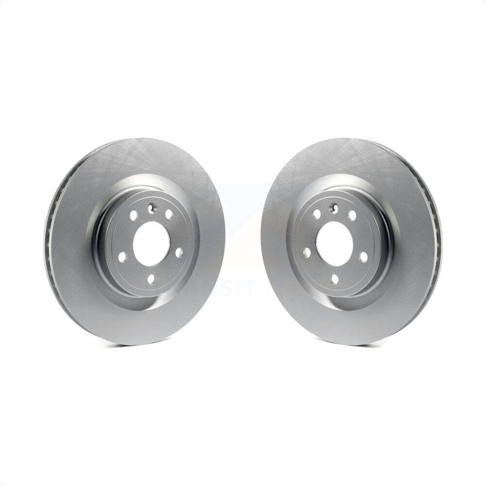 Front Coated Disc Brake Rotors Pair For Ford Mustang KG-100100 by Genius