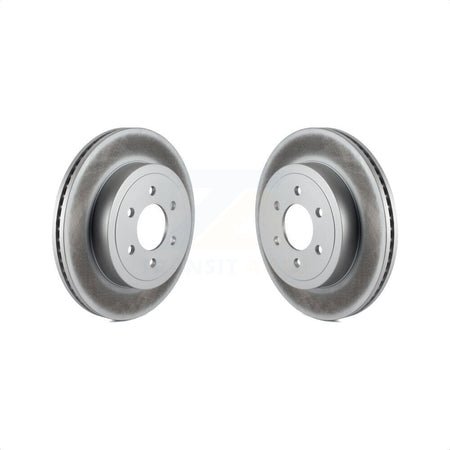 Front Coated Disc Brake Rotors Pair For 2003-2004 Dodge Dakota KG-100125 by Genius