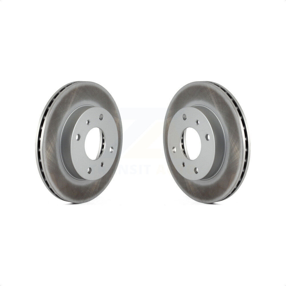 Front Coated Disc Brake Rotors Pair For Nissan Sentra 240SX INFINITI G20 Stanza Axxess KG-100149 by Genius