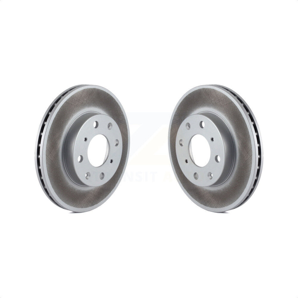 Front Coated Disc Brake Rotors Pair For Honda Civic del Sol CRX KG-100152 by Genius