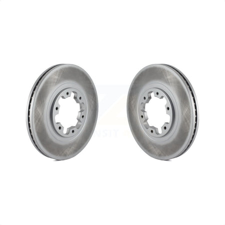 Front Coated Disc Brake Rotors Pair For Nissan Pathfinder INFINITI QX4 KG-100162 by Genius