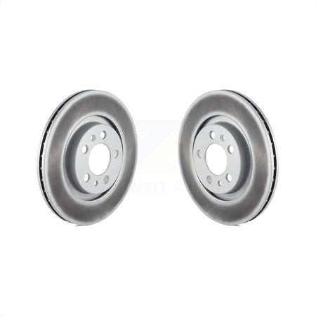 Front Coated Disc Brake Rotors Pair For Volkswagen Jetta Beetle Golf City KG-100165 by Genius