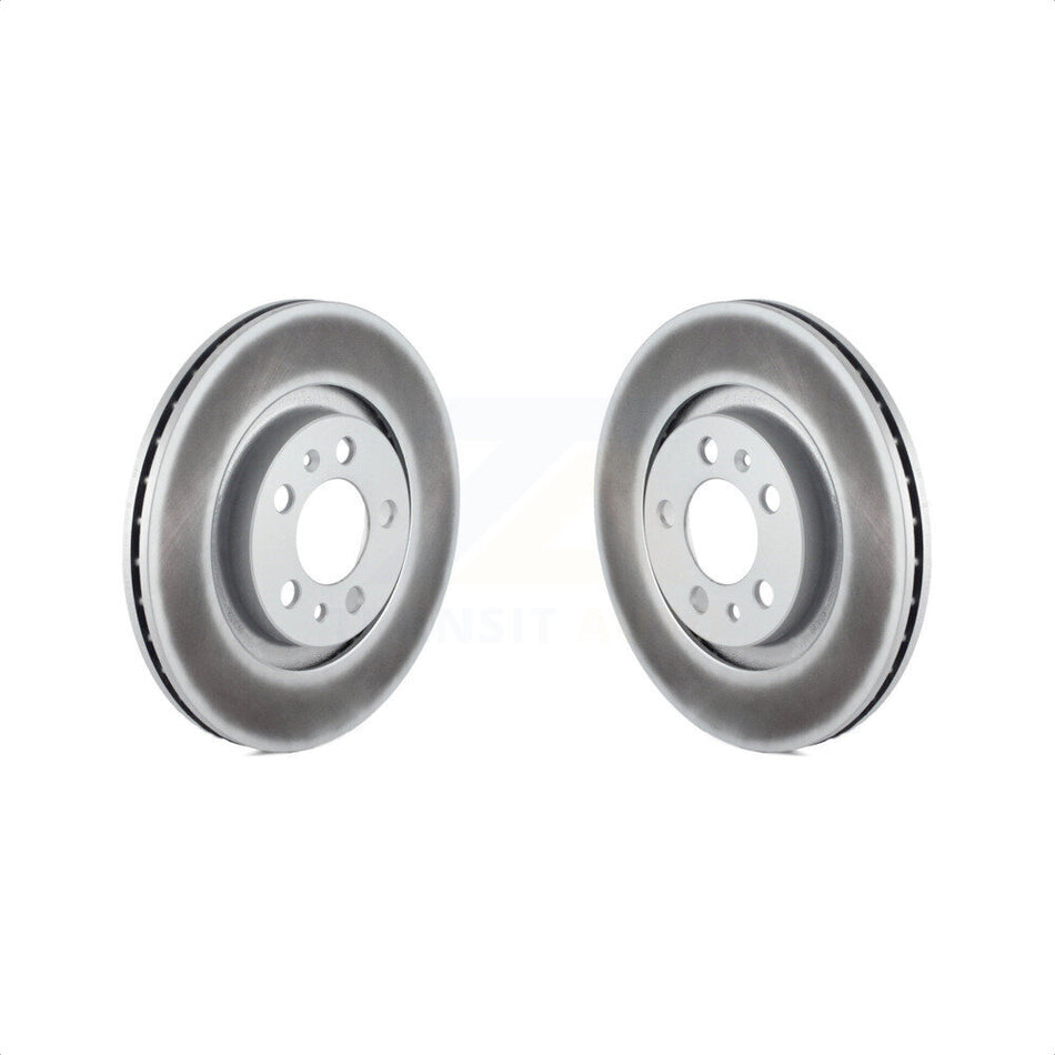 Front Coated Disc Brake Rotors Pair For Volkswagen Jetta Beetle Golf City KG-100165 by Genius