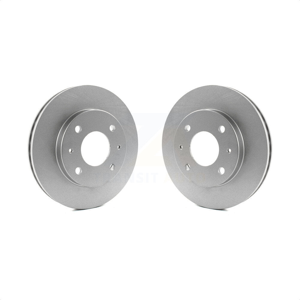 Front Coated Disc Brake Rotors Pair For Mitsubishi Lancer Galant KG-100169 by Genius