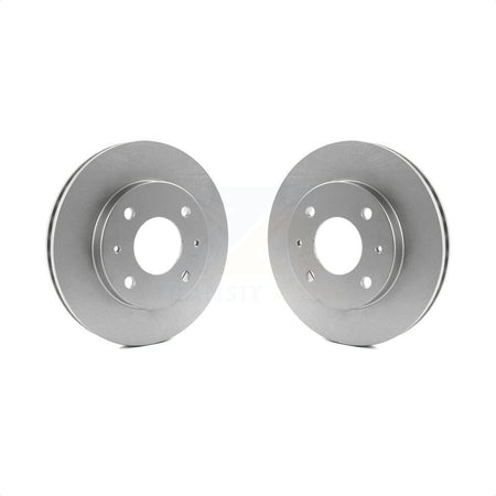 Front Coated Disc Brake Rotors Pair For Mitsubishi Lancer Galant KG-100169 by Genius