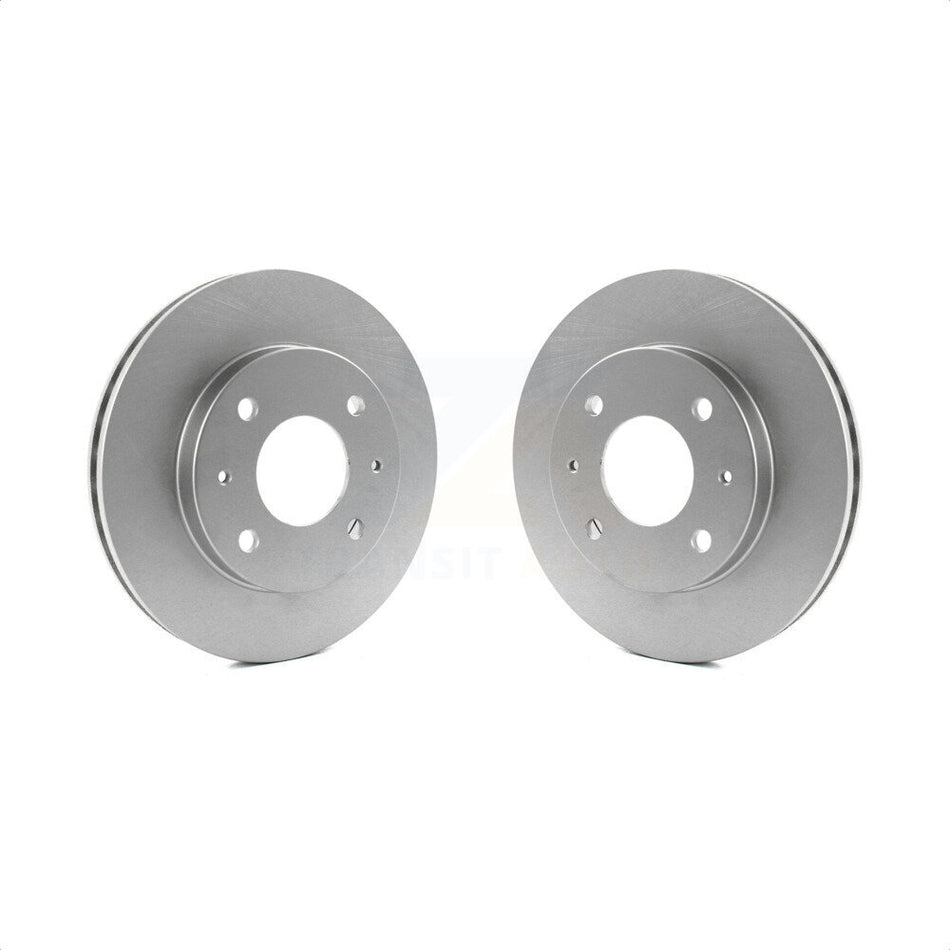 Front Coated Disc Brake Rotors Pair For Mitsubishi Lancer Galant KG-100169 by Genius