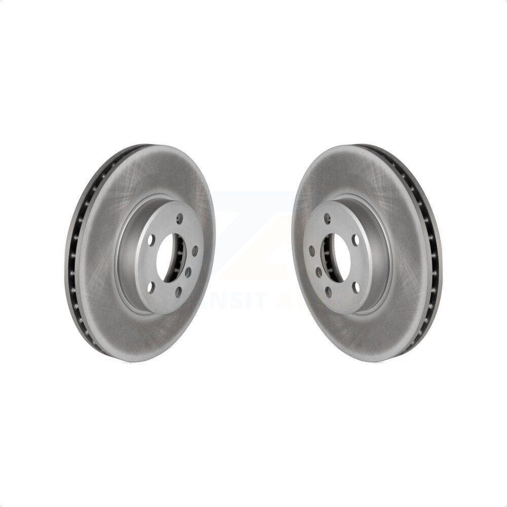 Front Coated Disc Brake Rotors Pair For BMW X5 KG-100179 by Genius