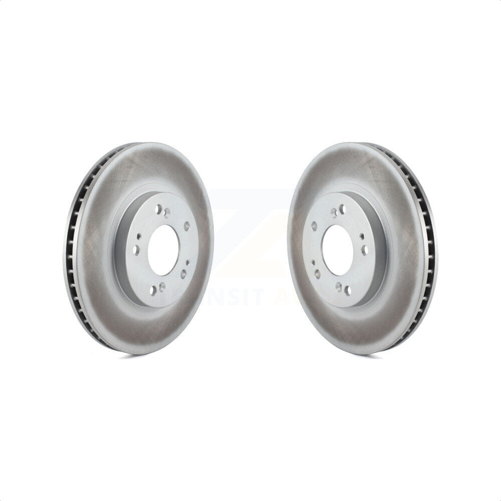 Front Coated Disc Brake Rotors Pair For Mitsubishi Endeavor KG-100207 by Genius