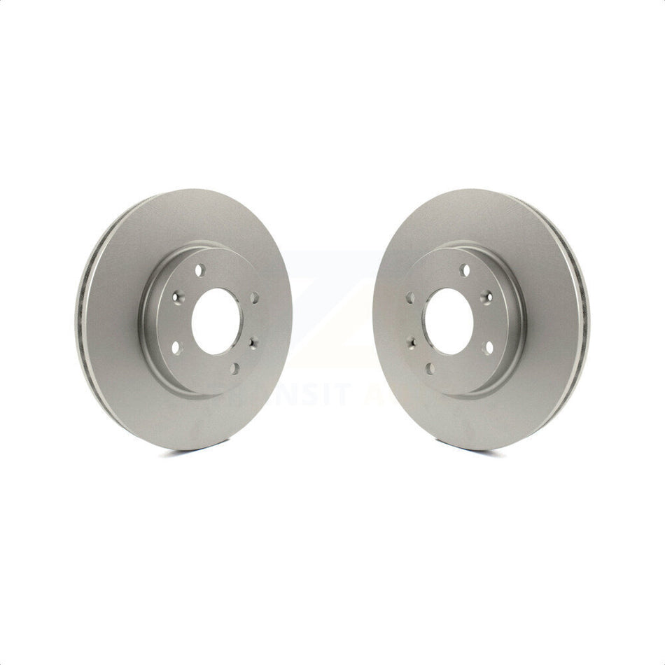 Front Coated Disc Brake Rotors Pair For Hyundai Sonata Kia Optima Magentis KG-100224 by Genius