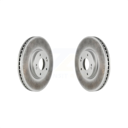 Front Coated Disc Brake Rotors Pair For 2007-2012 Hyundai Veracruz KG-100289 by Genius