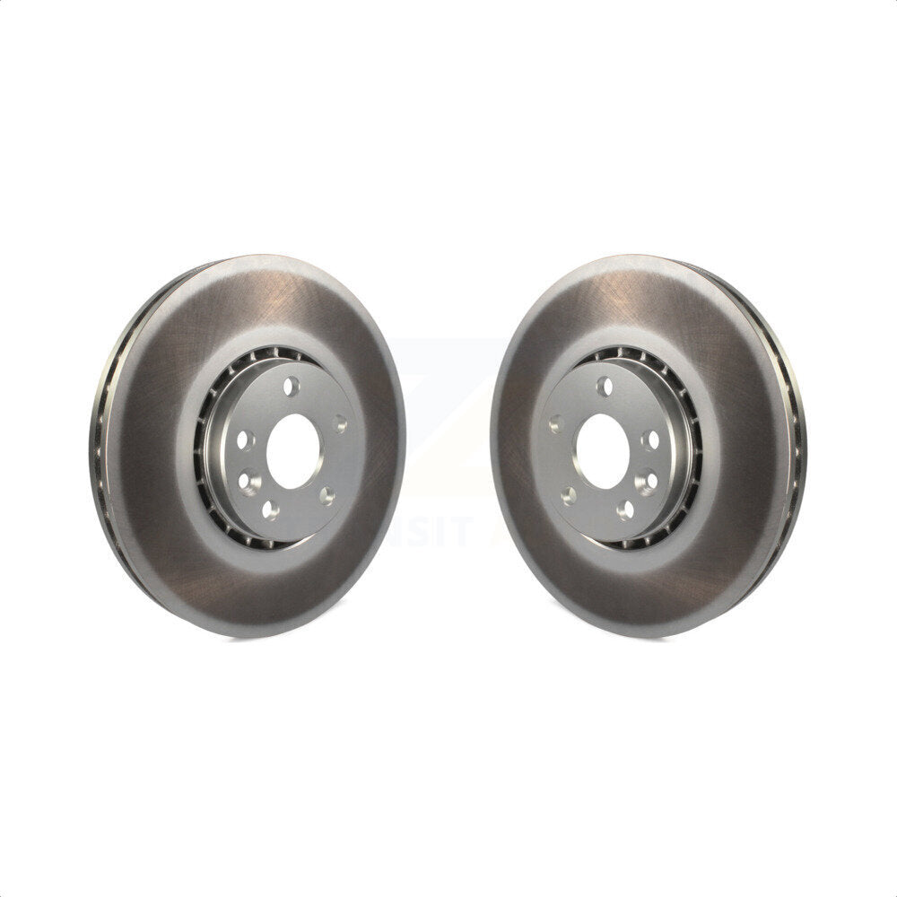 Front Coated Disc Brake Rotors Pair For Volvo XC60 KG-100315 by Genius