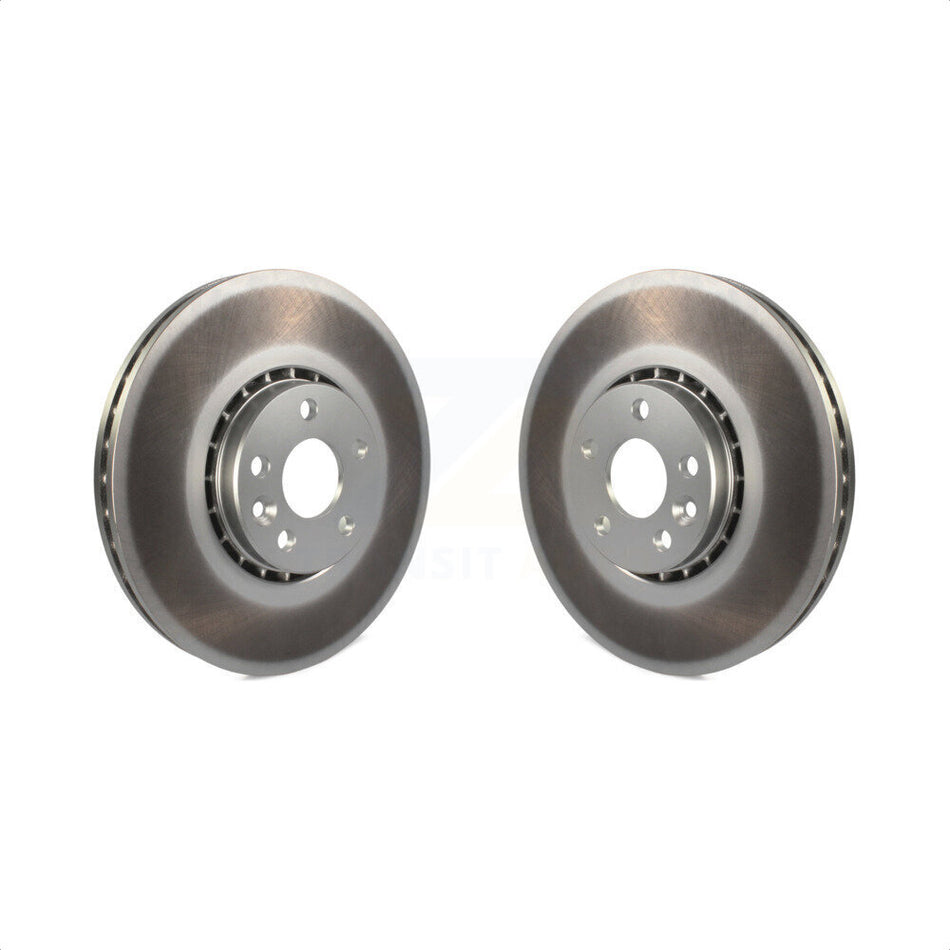 Front Coated Disc Brake Rotors Pair For Volvo XC60 KG-100315 by Genius