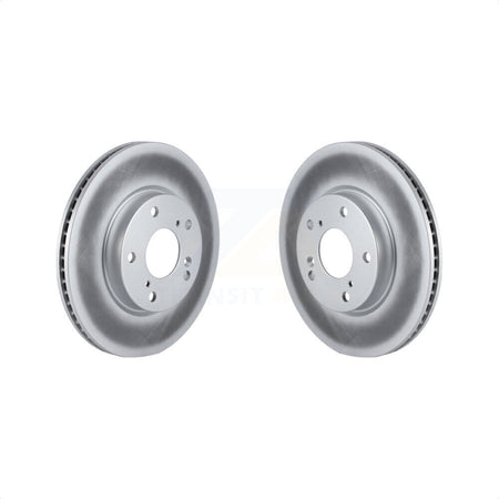 Front Coated Disc Brake Rotors Pair For Honda Civic Accord Insight KG-100370 by Genius