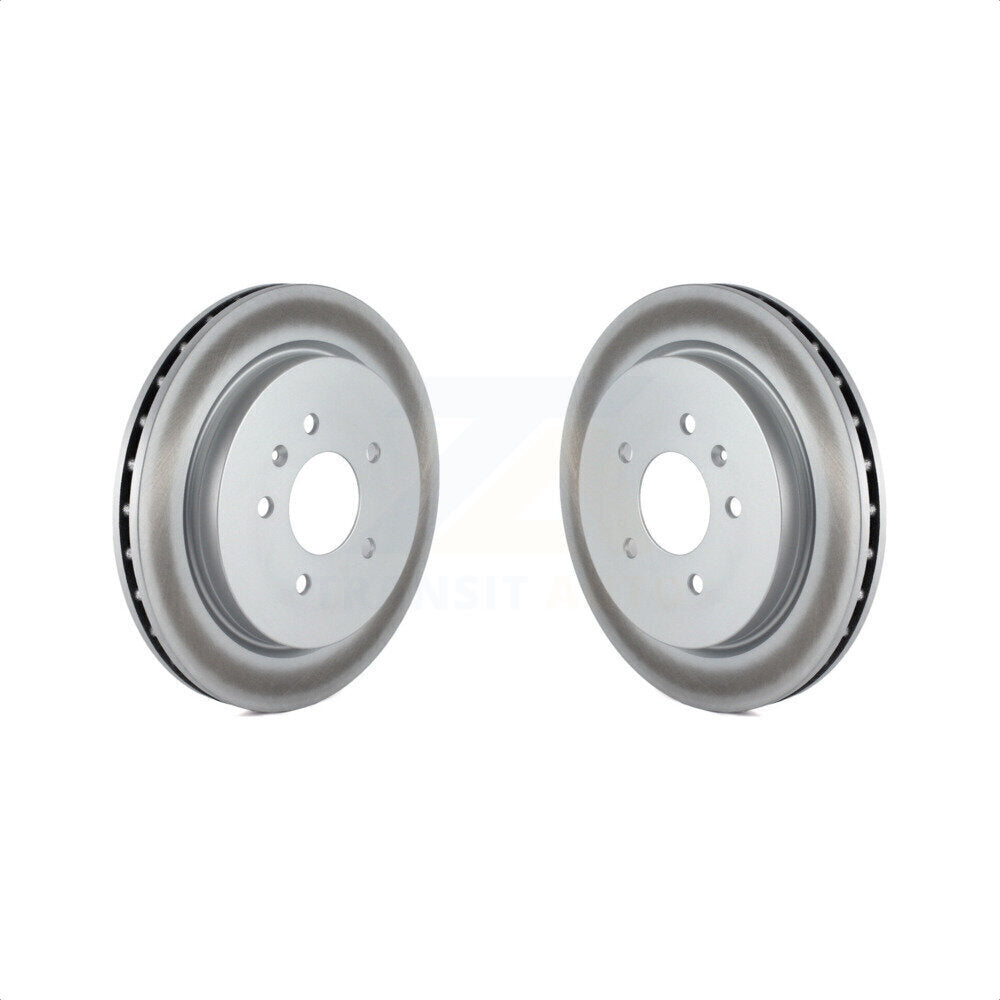 Rear Coated Disc Brake Rotors Pair For Cadillac CTS STS Seville KG-100390 by Genius