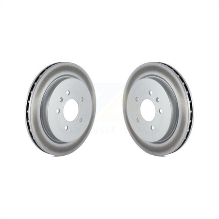 Rear Coated Disc Brake Rotors Pair For Cadillac CTS STS Seville KG-100390 by Genius