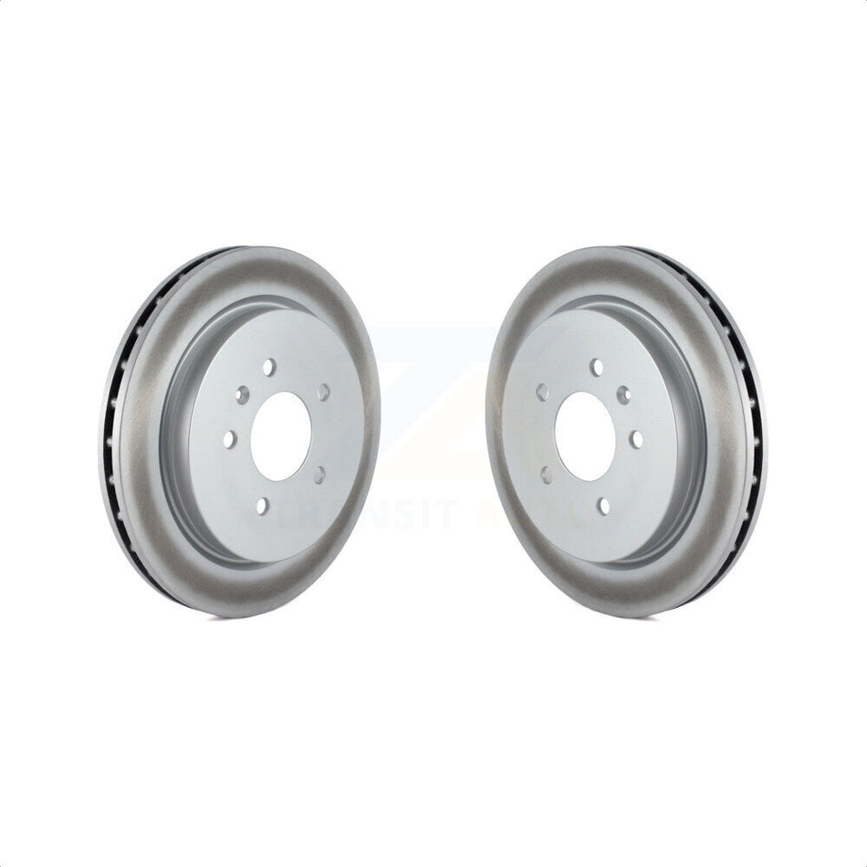 Rear Coated Disc Brake Rotors Pair For Cadillac CTS STS Seville KG-100390 by Genius