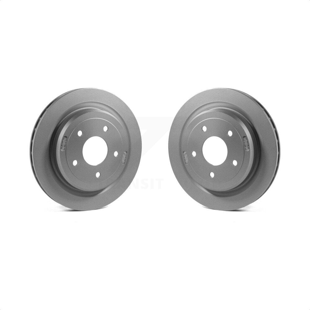 Rear Coated Disc Brake Rotors Pair For Chevrolet Corvette Cadillac XLR KG-100393 by Genius