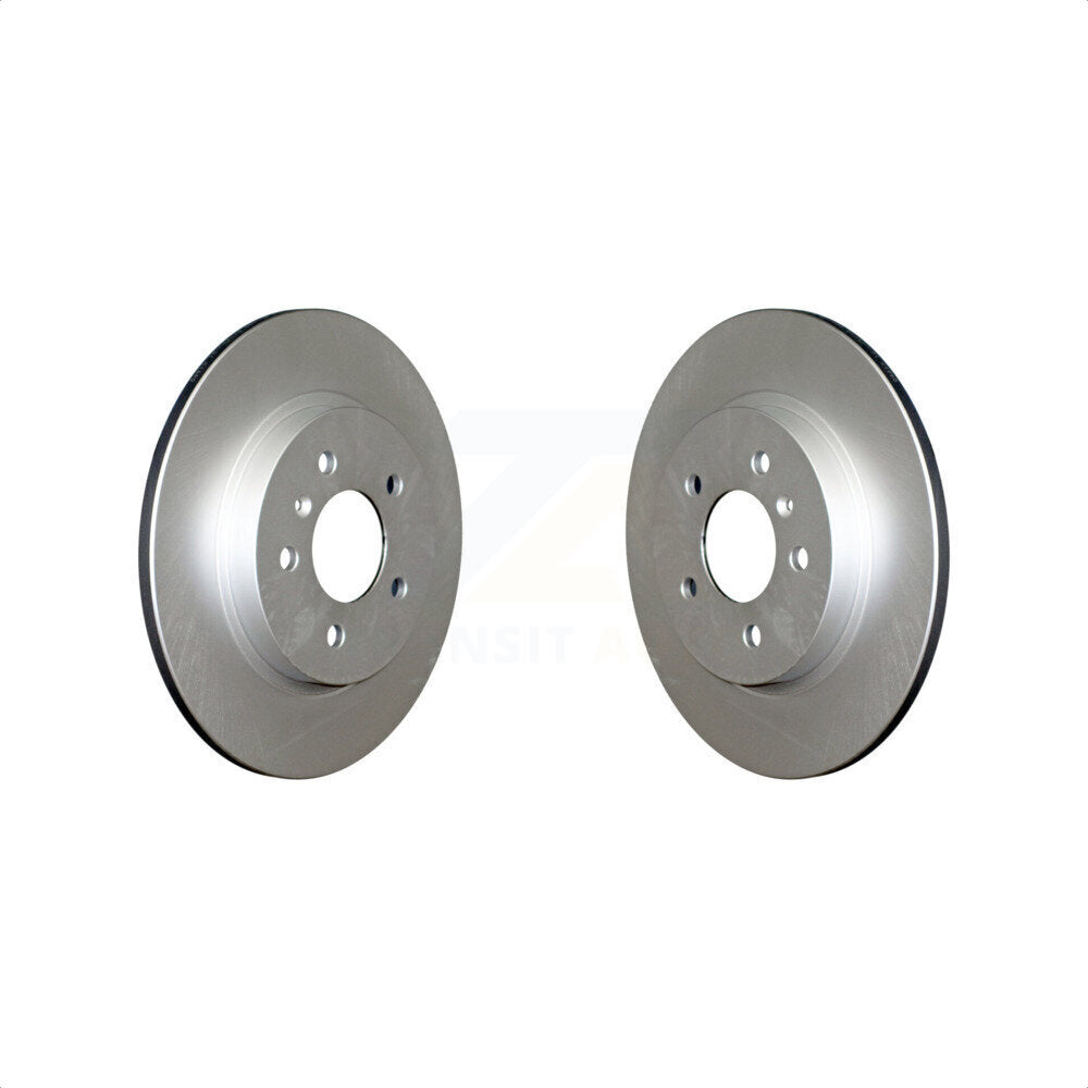 Rear Coated Disc Brake Rotors Pair For 2005-2005 Chevrolet Uplander Pontiac Montana Buick Terraza Saturn Relay KG-100395 by Genius