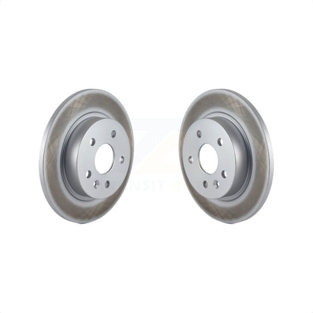 Rear Coated Disc Brake Rotors Pair For Chevrolet Cruze Buick Encore Trax Sonic Limited KG-100413 by Genius