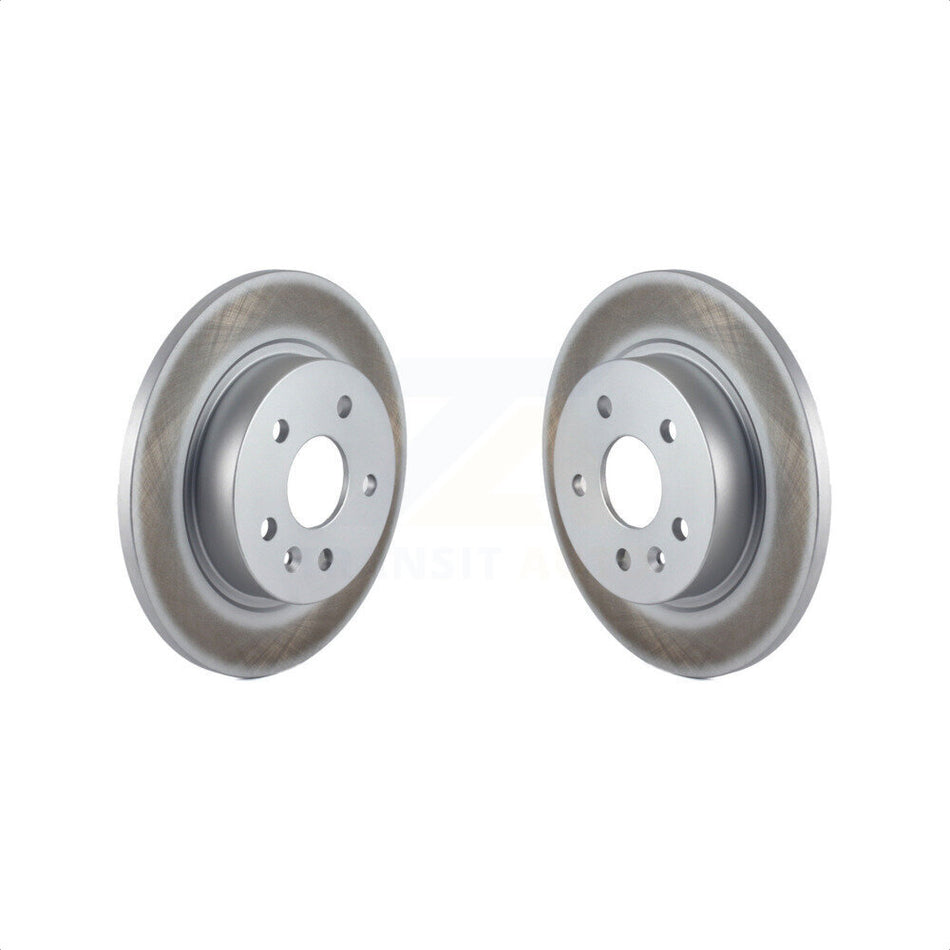 Rear Coated Disc Brake Rotors Pair For Chevrolet Cruze Buick Encore Trax Sonic Limited KG-100413 by Genius