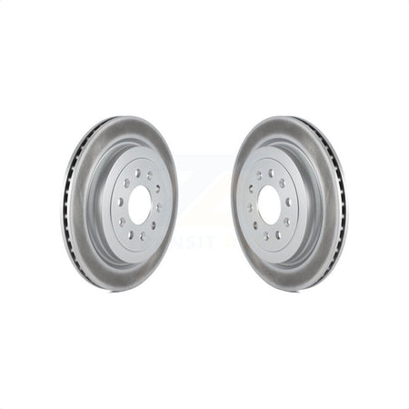 Rear Coated Disc Brake Rotors Pair For Cadillac ATS KG-100419 by Genius