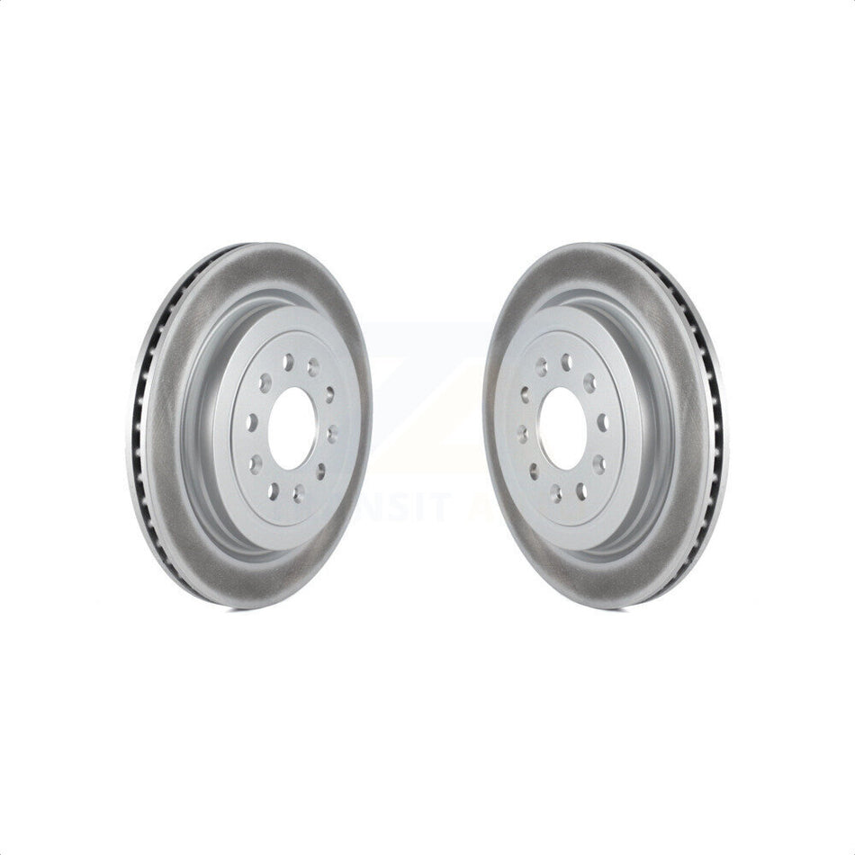 Rear Coated Disc Brake Rotors Pair For Cadillac ATS KG-100419 by Genius