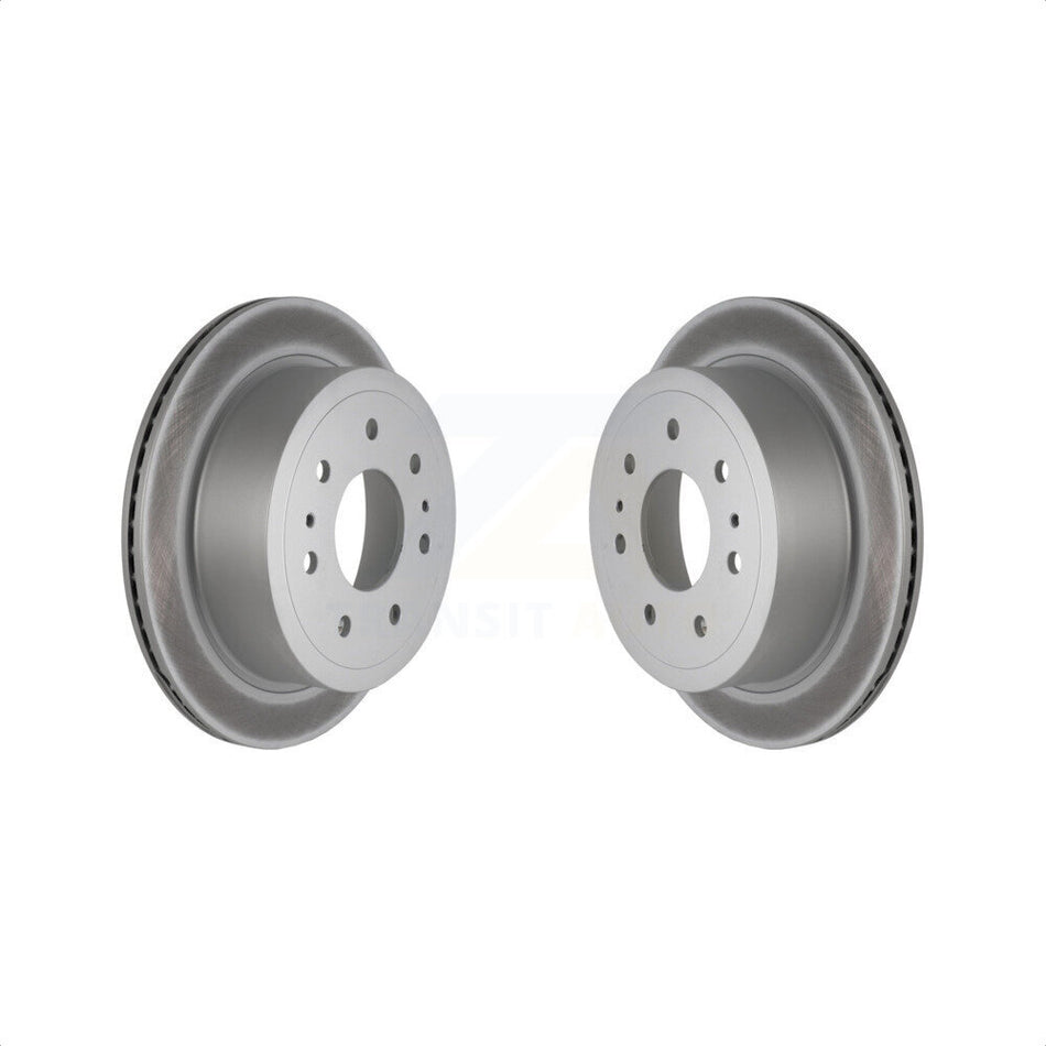 Rear Coated Disc Brake Rotors Pair For Ford F-150 Lincoln Mark LT KG-100437 by Genius