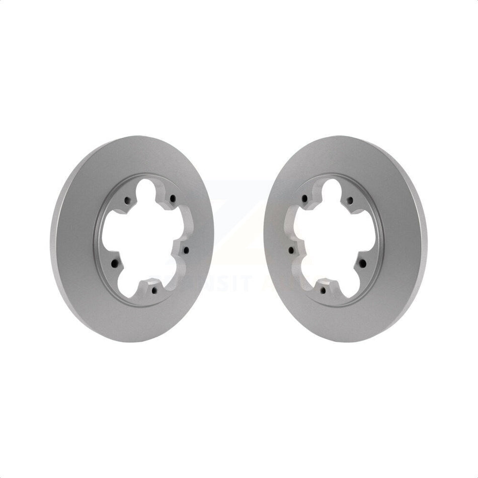 Rear Coated Disc Brake Rotors Pair For Ford Transit-250 Transit-350 Transit-150 HD With 5 Lug Wheels KG-100459 by Genius