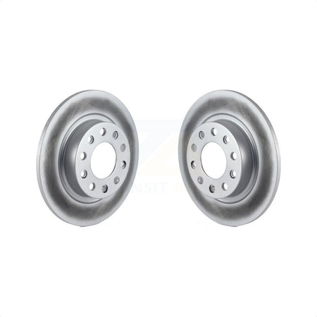 Rear Coated Disc Brake Rotors Pair For 2013-2016 Dodge Dart KG-100488 by Genius