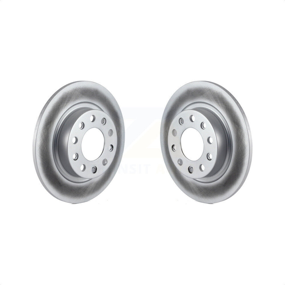 Rear Coated Disc Brake Rotors Pair For 2013-2016 Dodge Dart KG-100488 by Genius