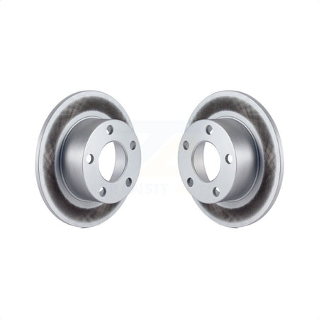 Rear Coated Disc Brake Rotors Pair For Volkswagen Passat Audi A6 Quattro 100 S6 KG-100497 by Genius